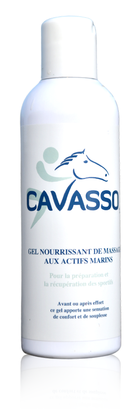 Gel nourrissant de massage aux actifs marins CAVASSO pour sportifs